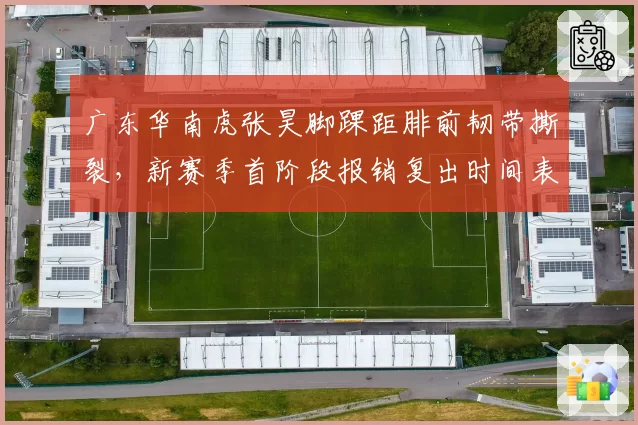 广东华南虎张昊脚踝距腓前韧带撕裂，新赛季首阶段报销复出时间表未定__br_